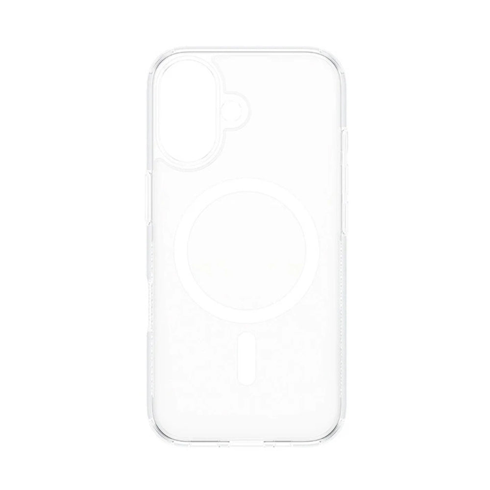 Étui MagSafe pour Apple iPhone 16, PanzerGlass, HardCase, Blanc Transparent