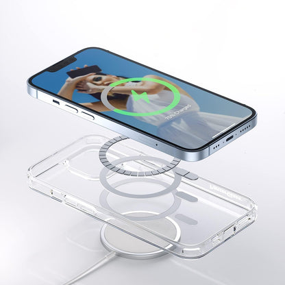 Étui MagSafe pour Apple iPhone 16, PanzerGlass, HardCase, Blanc Transparent