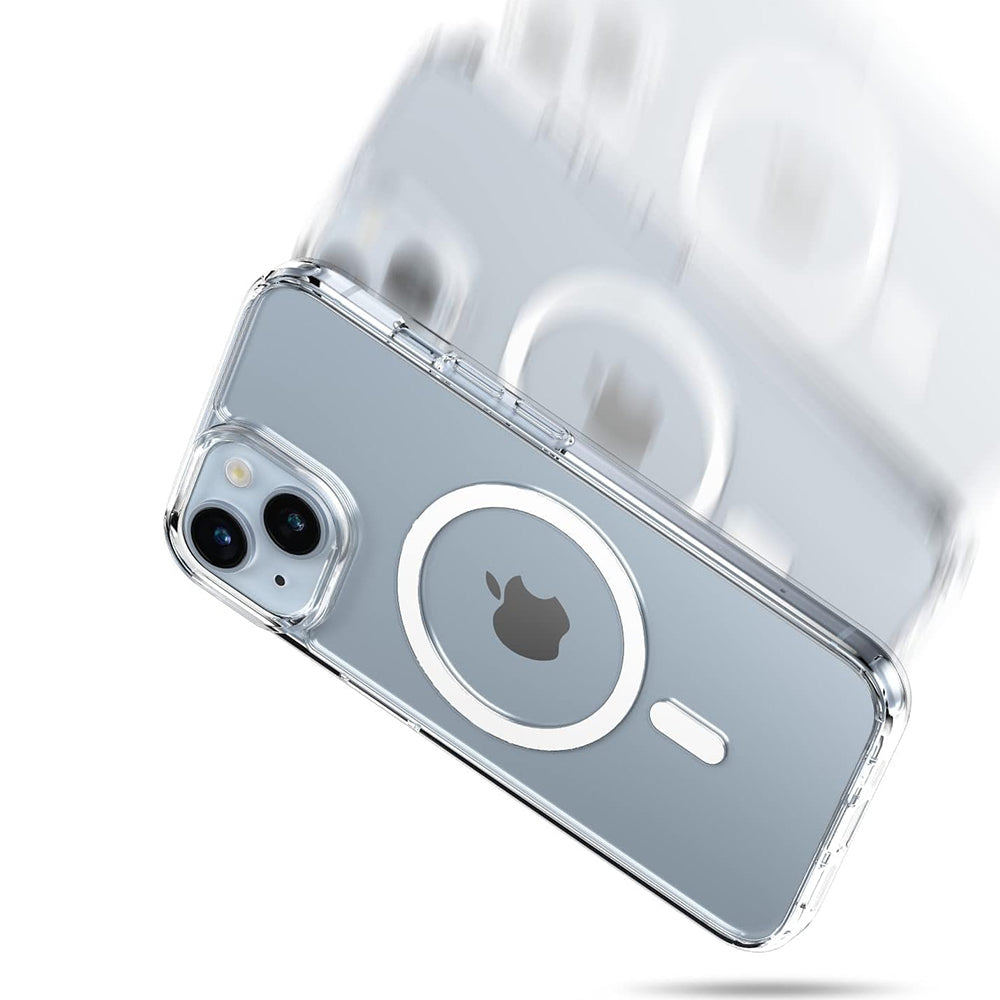 Étui MagSafe pour Apple iPhone 16, PanzerGlass, HardCase, Blanc Transparent