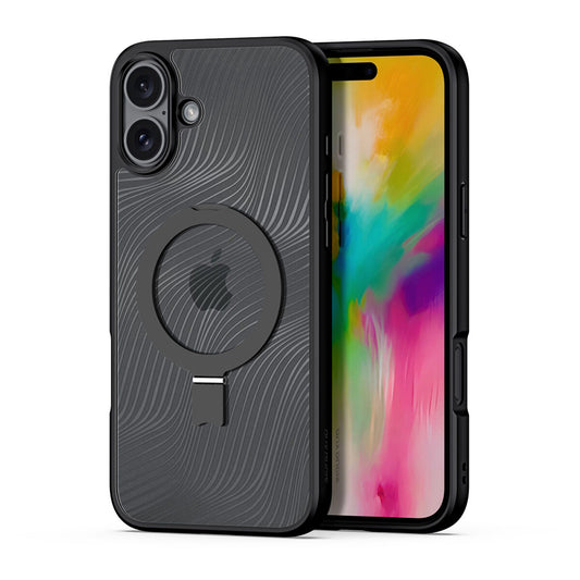 Coque MagSafe pour Apple iPhone 16 Plus, DUX DUCIS, Aimo Stand, Noire