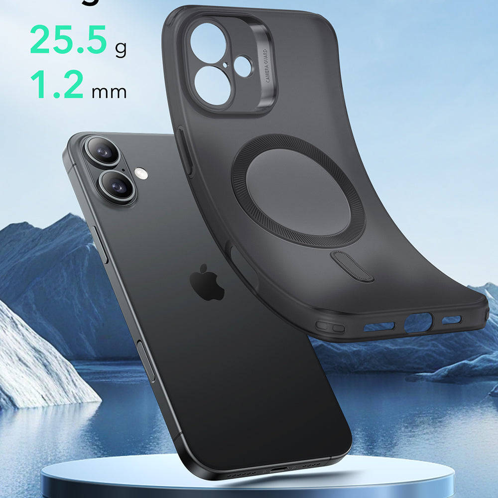Coque MagSafe pour Apple iPhone 16 Plus, ESR, Zero, Noire Satinée