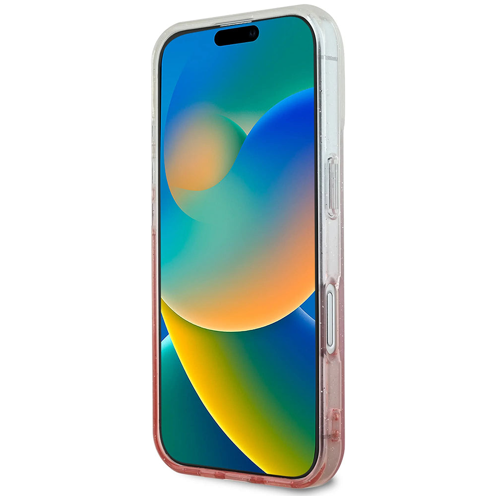 Étui MagSafe pour Apple iPhone 16 Plus, Guess, IML Glitter Gradient, Marron