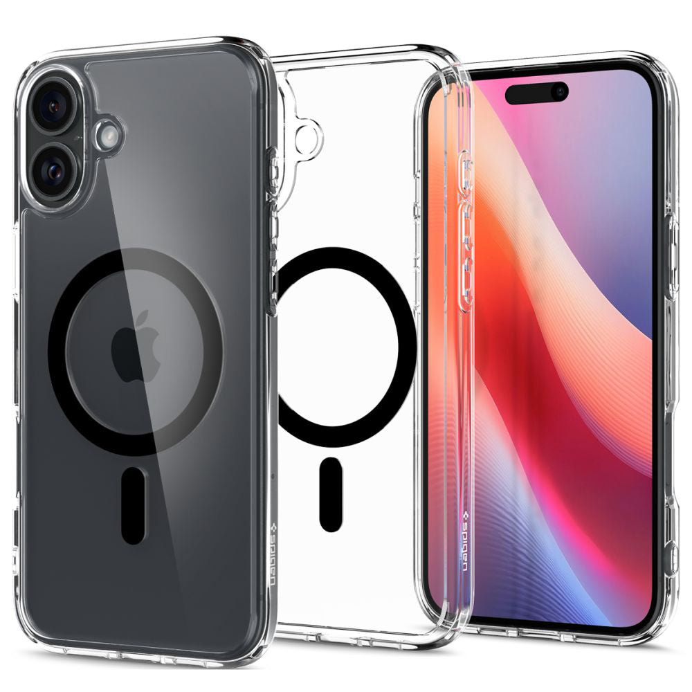 Coque MagSafe pour Apple iPhone 16 Plus, Spigen, Ultra Hybrid, Noire