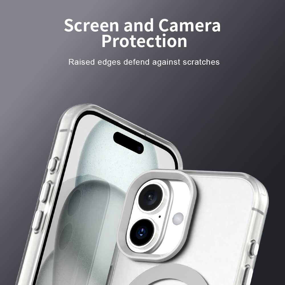 Coque MagSafe pour Apple iPhone 16 Plus, Techsuit, CandyCase, Blanche