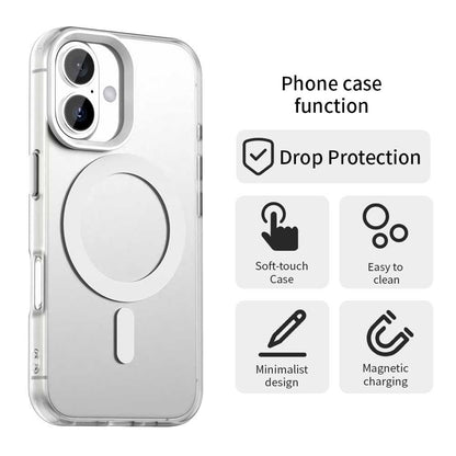 Coque MagSafe pour Apple iPhone 16 Plus, Techsuit, CandyCase, Blanche