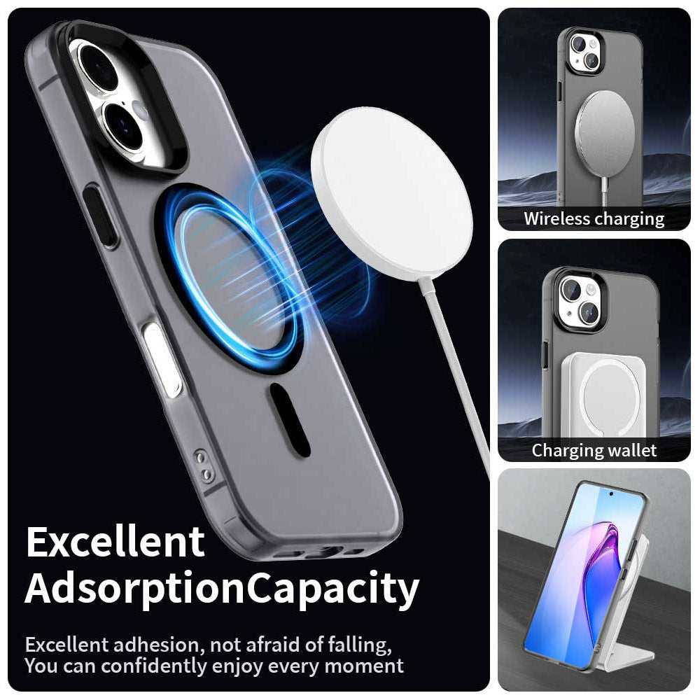 Coque MagSafe pour Apple iPhone 16 Plus, Techsuit, CandyCase, Noire
