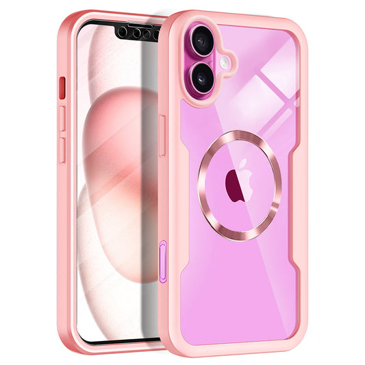 Coque MagSafe pour Apple iPhone 16 Plus, Techsuit, ColorVerse 360, Rose