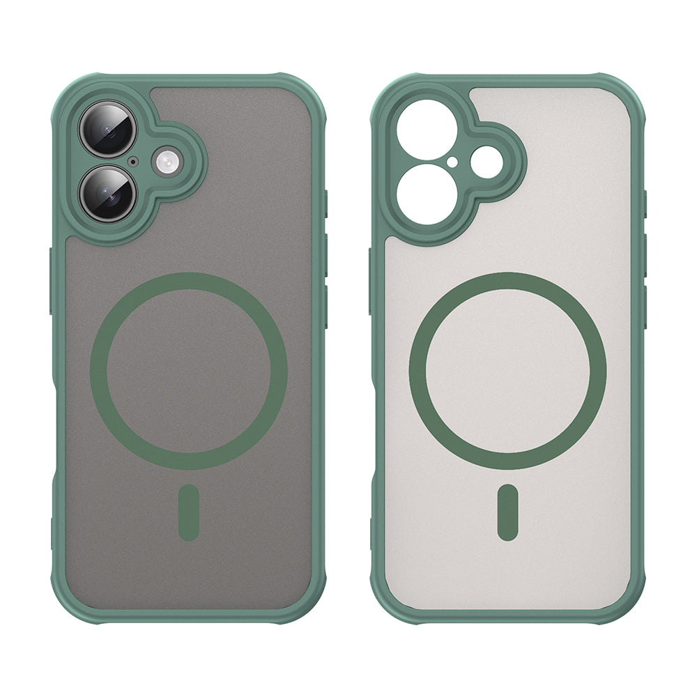 Coque MagSafe pour Apple iPhone 16 Plus, Techsuit, HaloFrost II, Vert