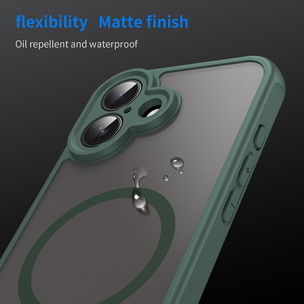 Coque MagSafe pour Apple iPhone 16 Plus, Techsuit, HaloFrost II, Vert