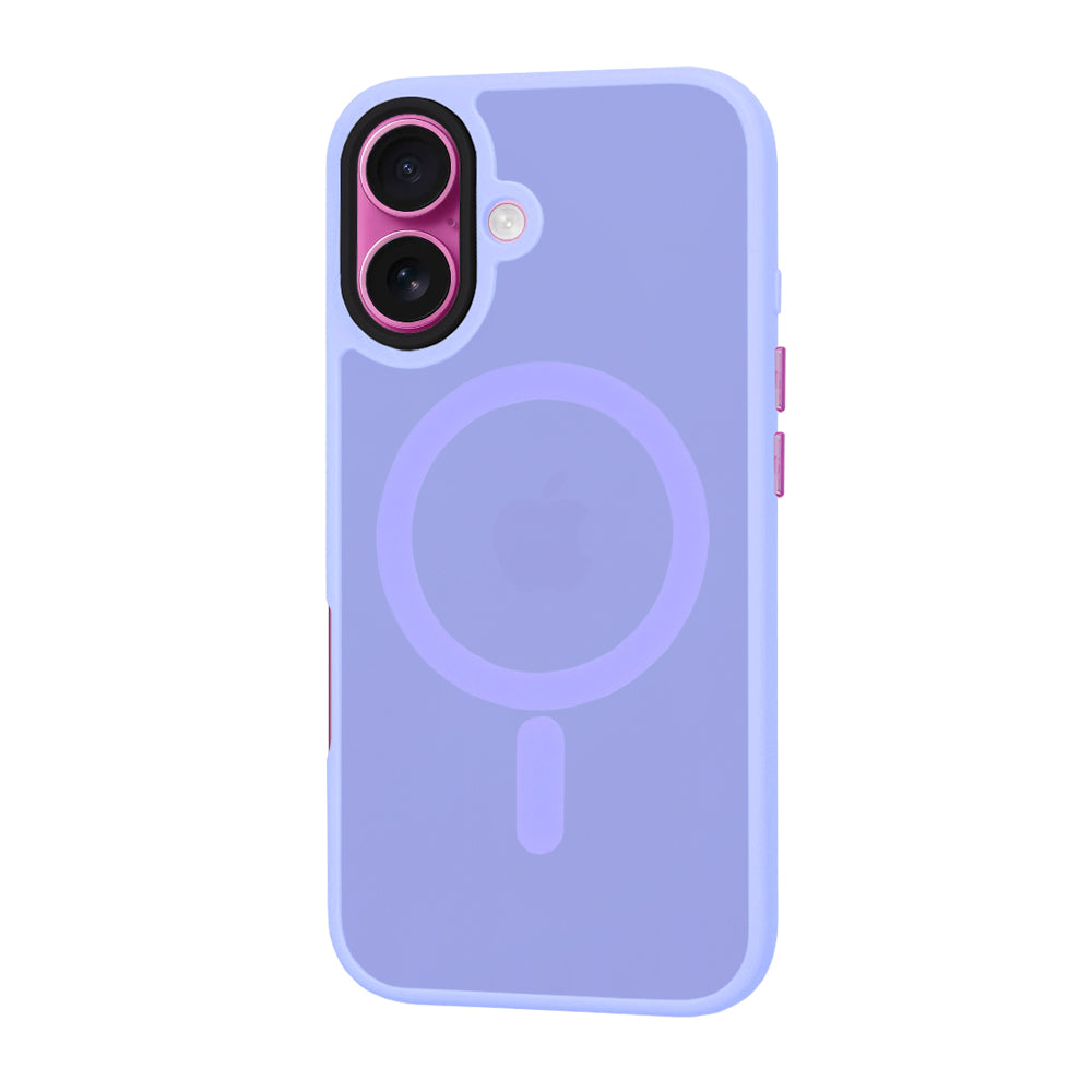 Coque MagSafe pour Apple iPhone 16 Plus, Techsuit, HaloFrost, Violet Clair