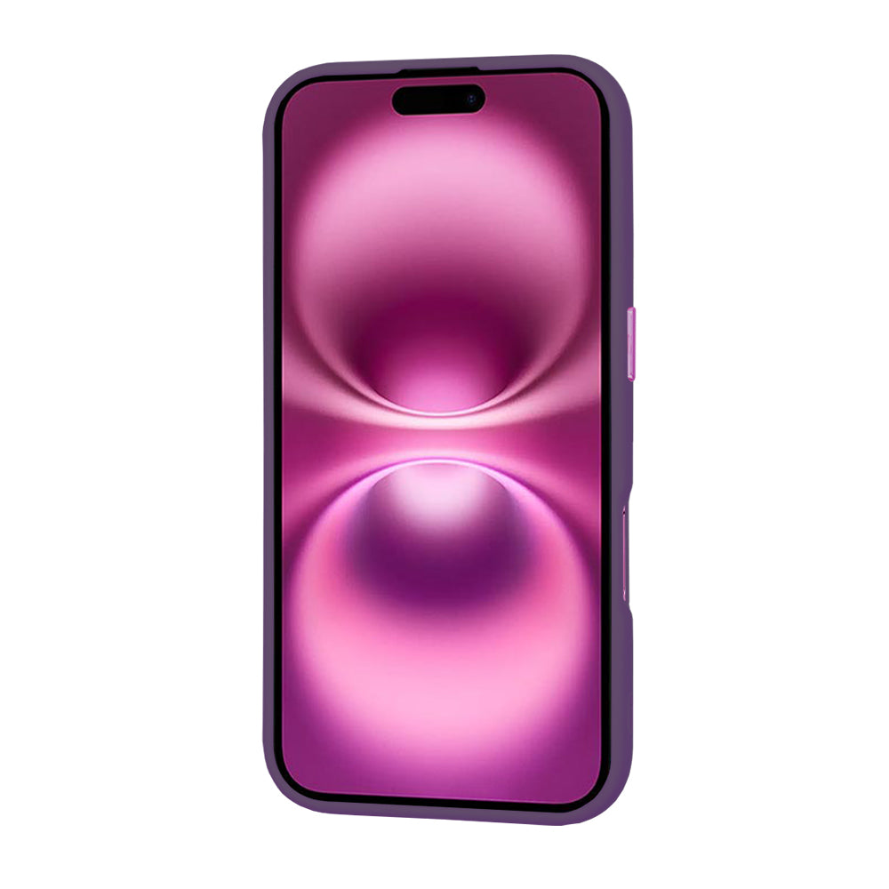 MagSafe Case for Apple iPhone 16 Plus, Techsuit, HaloFrost, Dark Purple