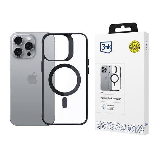 Coque MagSafe pour Apple iPhone 16 Pro, 3MK, Satin Armor, Transparente