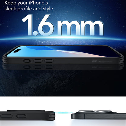 Housse MagSafe pour Apple iPhone 16 Pro, ESR, Classic Hybrid, Noire Satinée