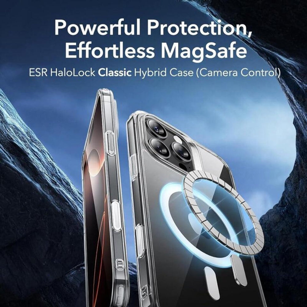 Coque MagSafe pour Apple iPhone 16 Pro, ESR, Classic Hybrid Slide, Transparente
