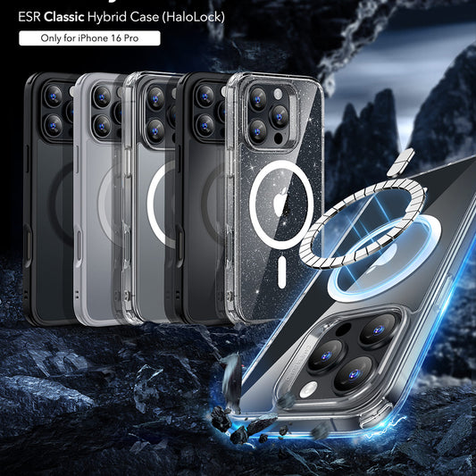 Coque MagSafe pour Apple iPhone 16 Pro, ESR, Classic Hybrid, Transparente