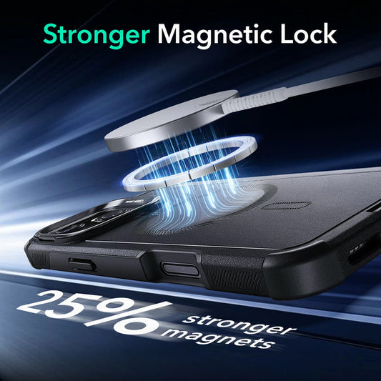 Étui MagSafe pour Apple iPhone 16 Pro, ESR, Cyber Armor Kickstand, Vert