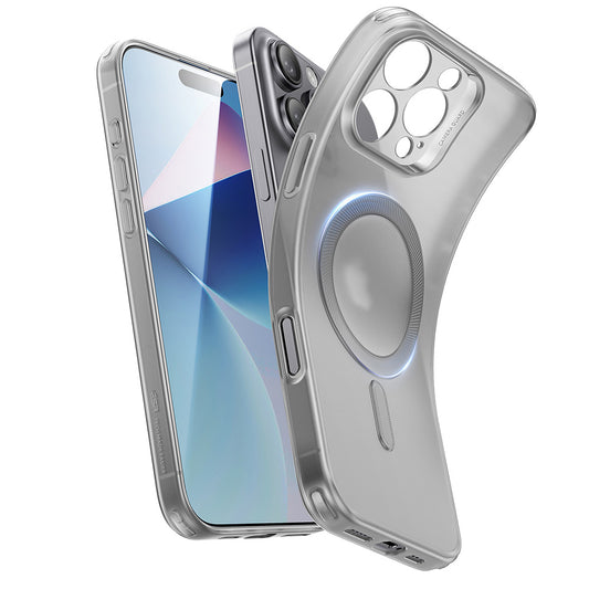 Housse MagSafe pour Apple iPhone 16 Pro, ESR, Zero, Gris Satiné