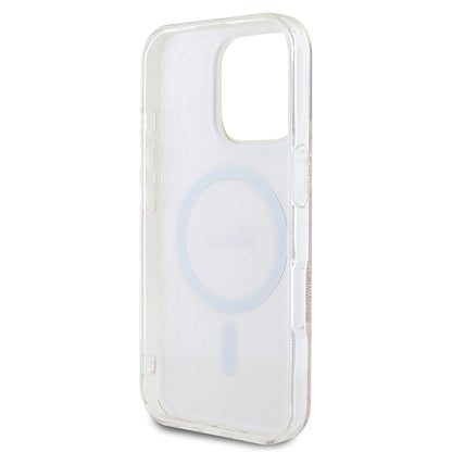 Étui MagSafe pour Apple iPhone 16 Pro, Guess, IML 4G, Rose