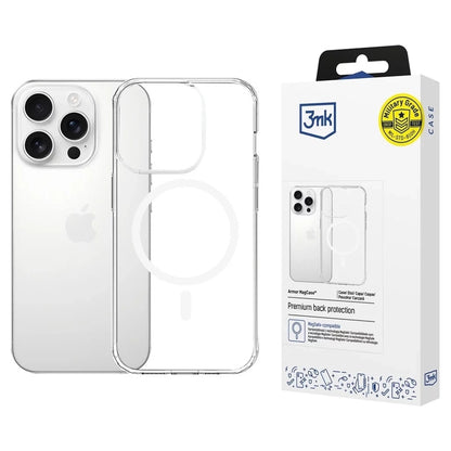 Coque MagSafe pour Apple iPhone 16 Pro Max, 3MK, Armor MagCase, Transparente