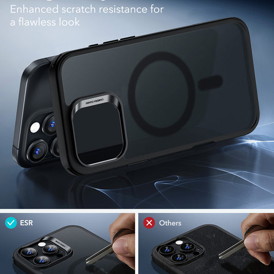 Coque MagSafe pour Apple iPhone 16 Pro Max, ESR, Classic Hybrid, Noir Satiné