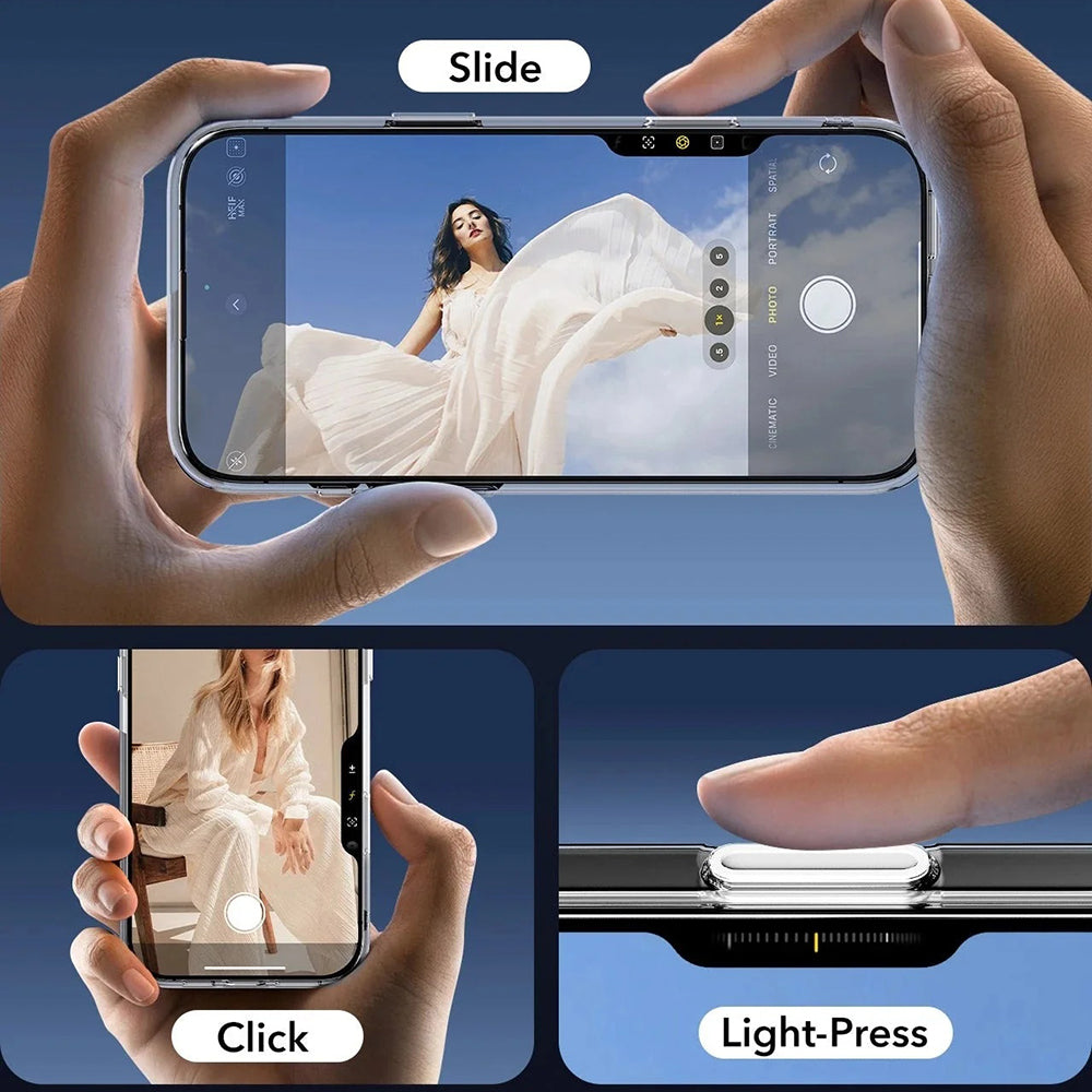 Coque MagSafe pour Apple iPhone 16 Pro Max, ESR, Classic Hybrid Slide, Noire Transparente