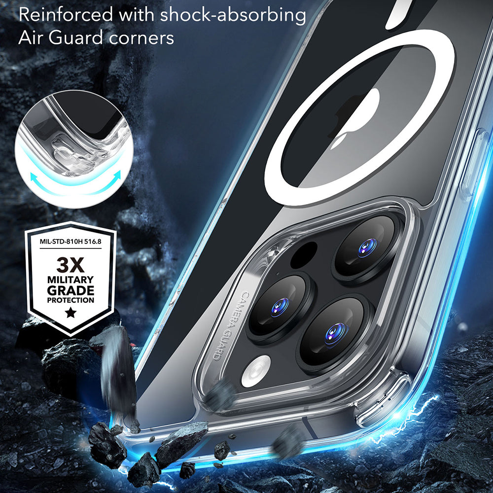Coque MagSafe pour Apple iPhone 16 Pro Max, ESR, Classic Hybrid, Transparente