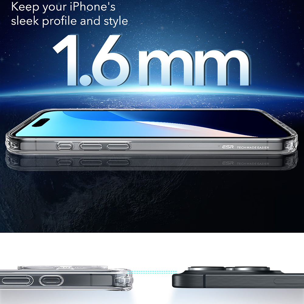 Coque MagSafe pour Apple iPhone 16 Pro Max, ESR, Classic Hybrid, Transparente