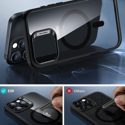 Coque MagSafe pour Apple iPhone 16 Pro Max, ESR, Classic Hybrid avec Protecteur d'Écran, Noire Transparente