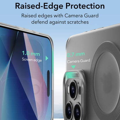 Housse MagSafe pour Apple iPhone 16 Pro Max, ESR, Zero, Gris Satiné