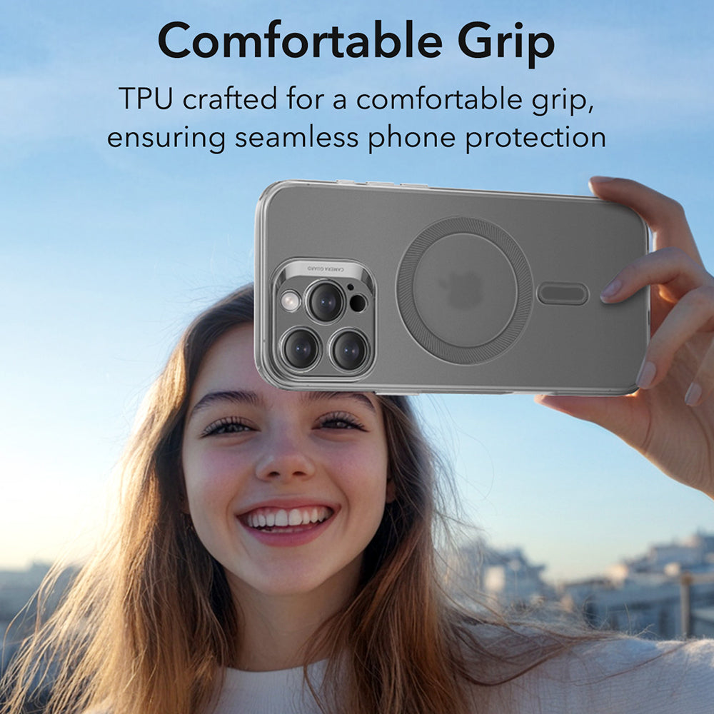 Housse MagSafe pour Apple iPhone 16 Pro Max, ESR, Zero, Gris Satiné