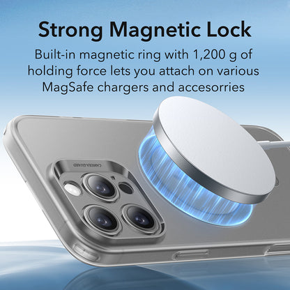 Housse MagSafe pour Apple iPhone 16 Pro Max, ESR, Zero, Gris Satiné