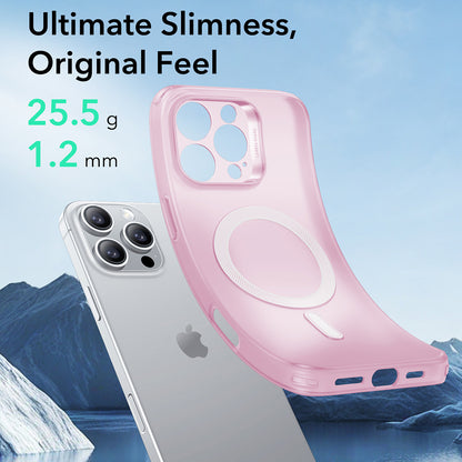 Coque MagSafe pour Apple iPhone 16 Pro Max, ESR, Zero, Rose Satiné