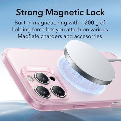 Coque MagSafe pour Apple iPhone 16 Pro Max, ESR, Zero, Rose Satiné