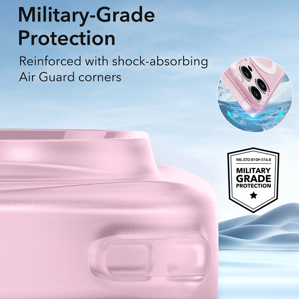 Coque MagSafe pour Apple iPhone 16 Pro Max, ESR, Zero, Rose Satiné