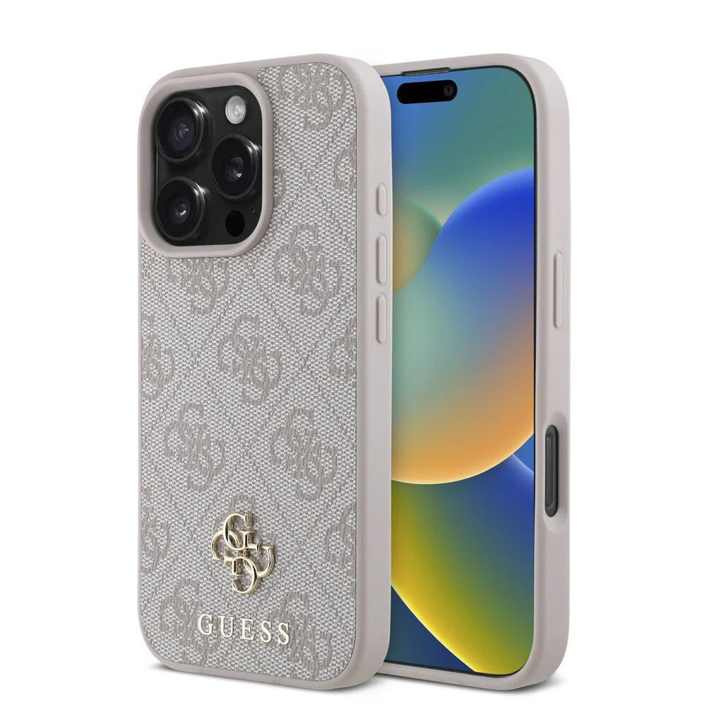 Étui MagSafe pour Apple iPhone 16 Pro Max, Guess, 4G Classic, Rose