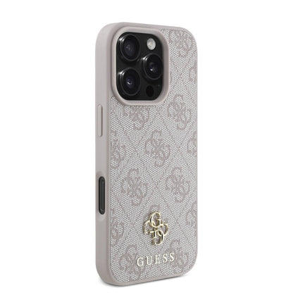 Étui MagSafe pour Apple iPhone 16 Pro Max, Guess, 4G Classic, Rose