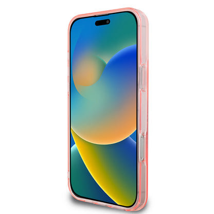 MagSafe Case for Apple iPhone 16 Pro Max, Guess, IML Flowers Wreath, Pink