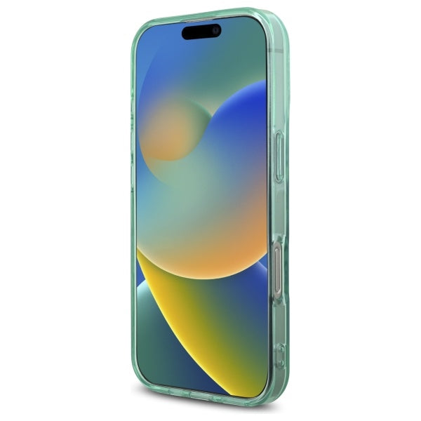 Étui MagSafe pour Apple iPhone 16 Pro Max, Guess, IML Rhinestone, Vert