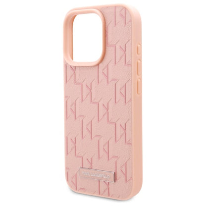 Coque MagSafe pour Apple iPhone 16 Pro Max, Karl Lagerfeld, Hot Stamp, Rose
