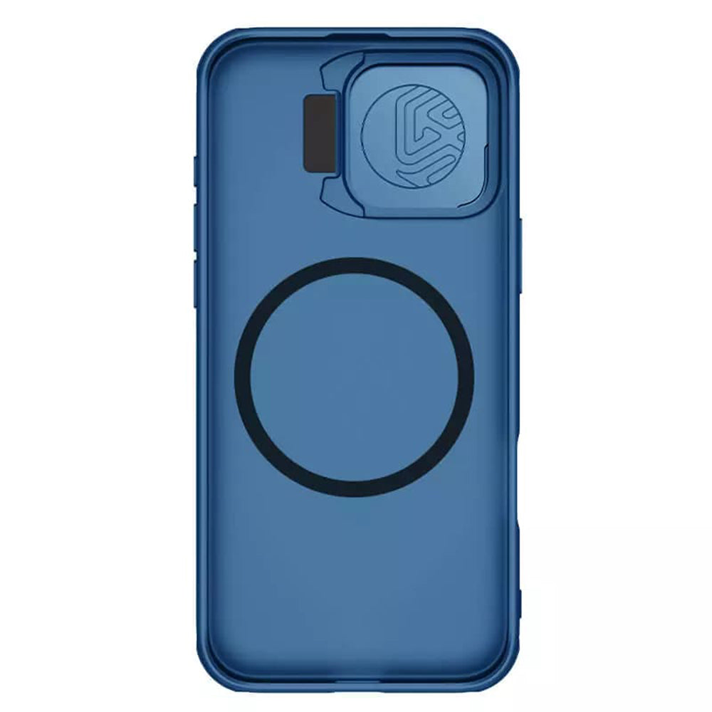 Coque MagSafe pour Apple iPhone 16 Pro Max, Nillkin, CamShield Prop, Bleue