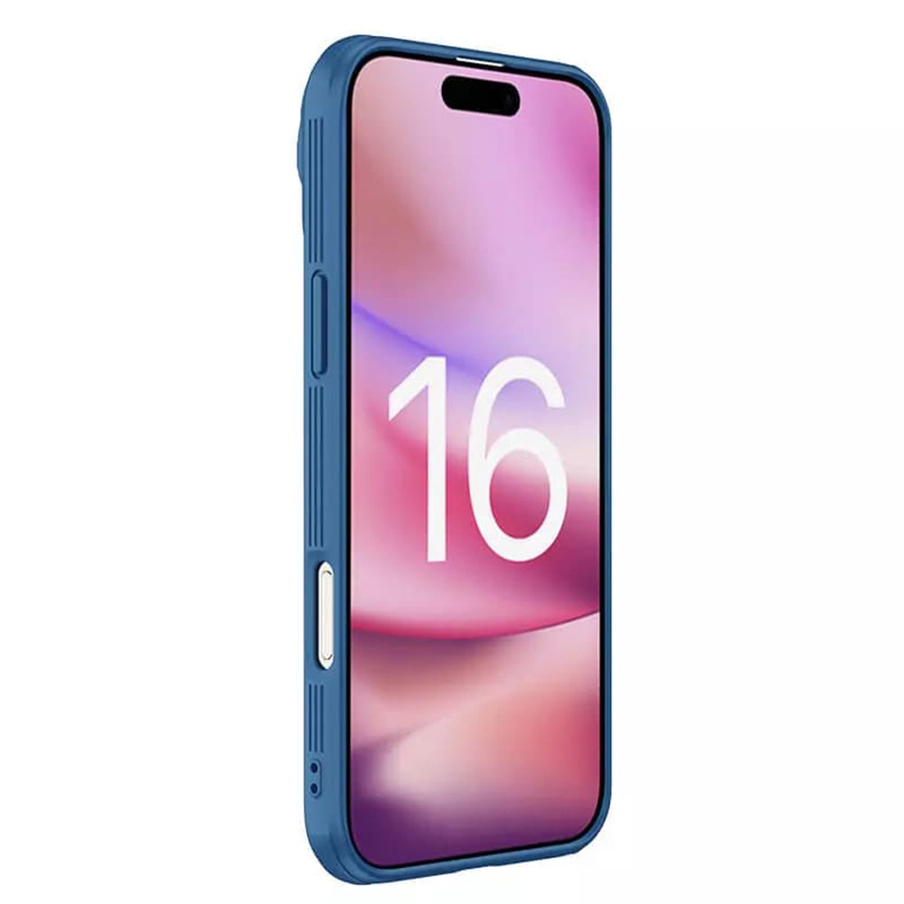 Coque MagSafe pour Apple iPhone 16 Pro Max, Nillkin, CamShield Prop, Bleue