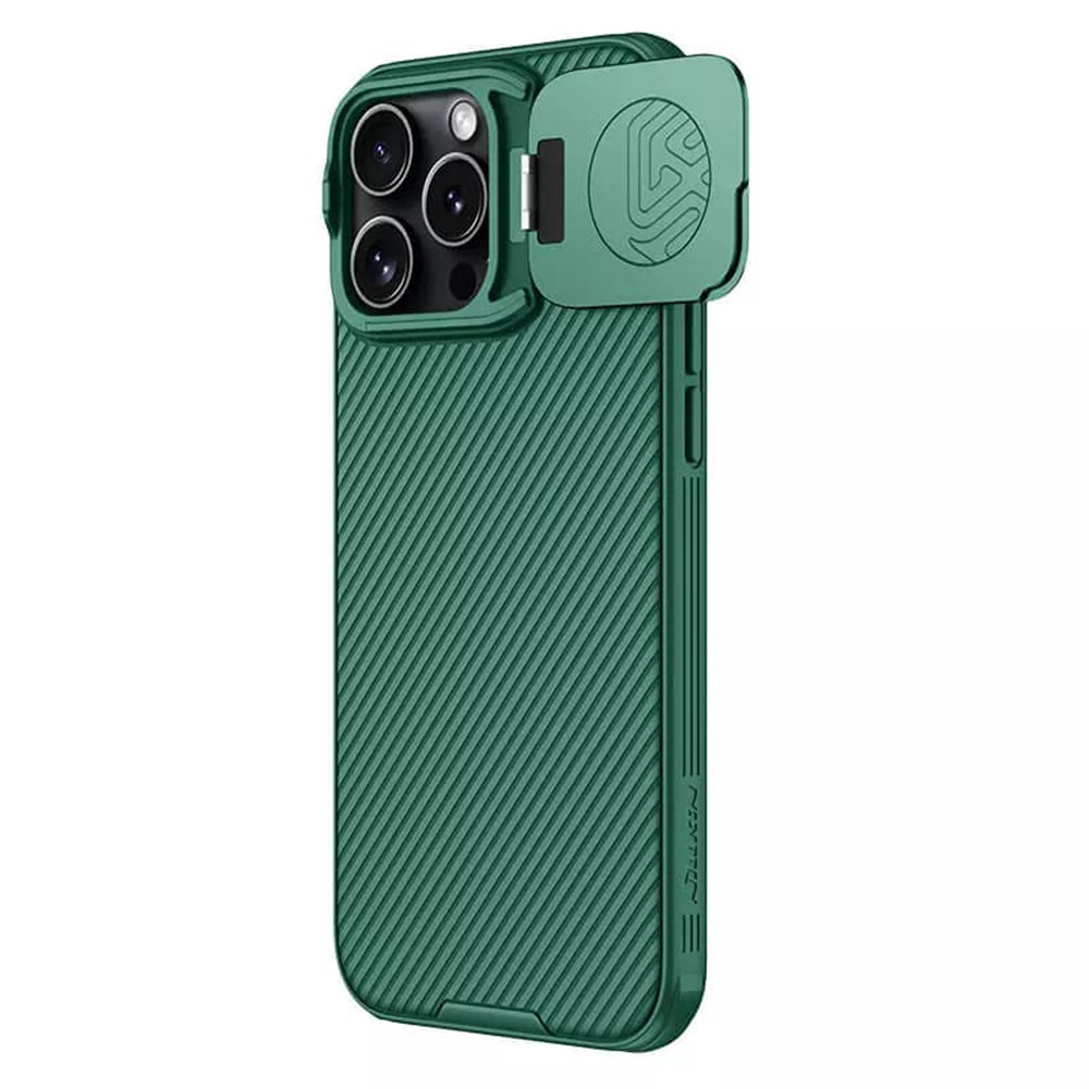 Coque MagSafe pour Apple iPhone 16 Pro Max, Nillkin, CamShield Prop, Vert