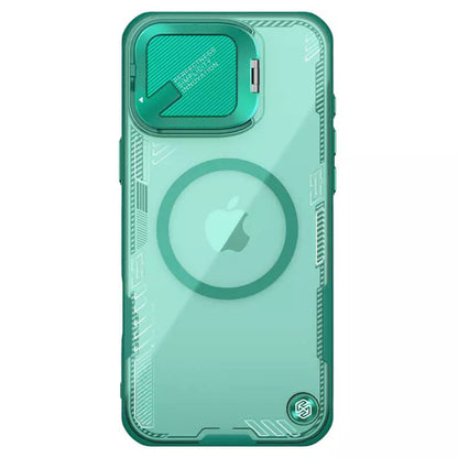 Coque MagSafe pour Apple iPhone 16 Pro Max, Nillkin, Iceblade Prop (sans découpe pour caméra), Vert