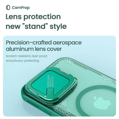 Coque MagSafe pour Apple iPhone 16 Pro Max, Nillkin, Iceblade Prop (sans découpe pour caméra), Vert