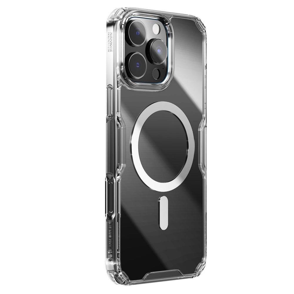 Coque MagSafe pour Apple iPhone 16 Pro Max, Nillkin, Nature Pro, Transparente