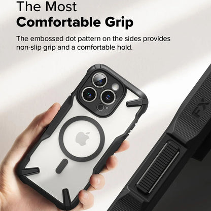 Coque MagSafe pour Apple iPhone 16 Pro Max, Ringke, Fusion X, Noire
