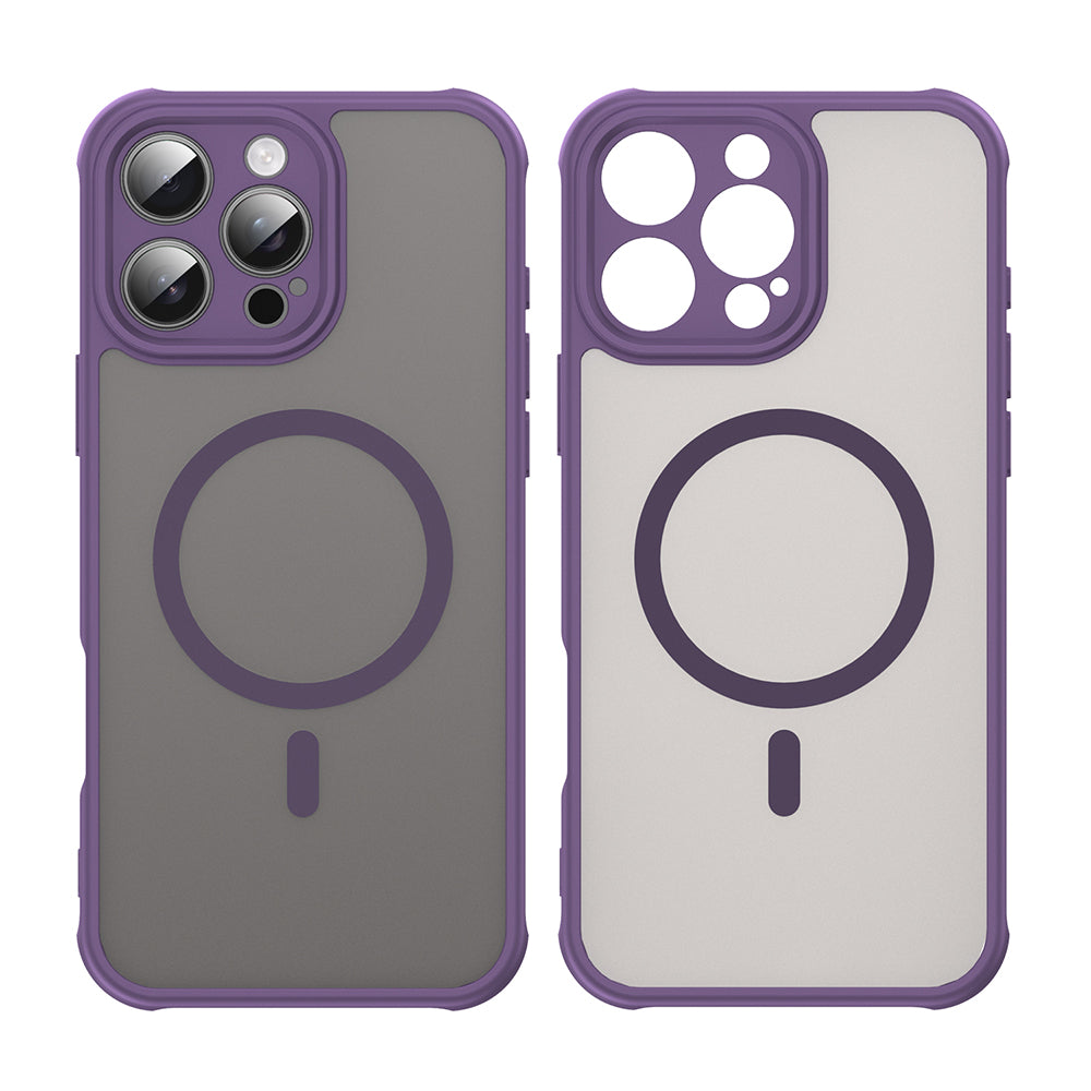 Coque MagSafe pour Apple iPhone 16 Pro Max, Techsuit, HaloFrost II, Violet