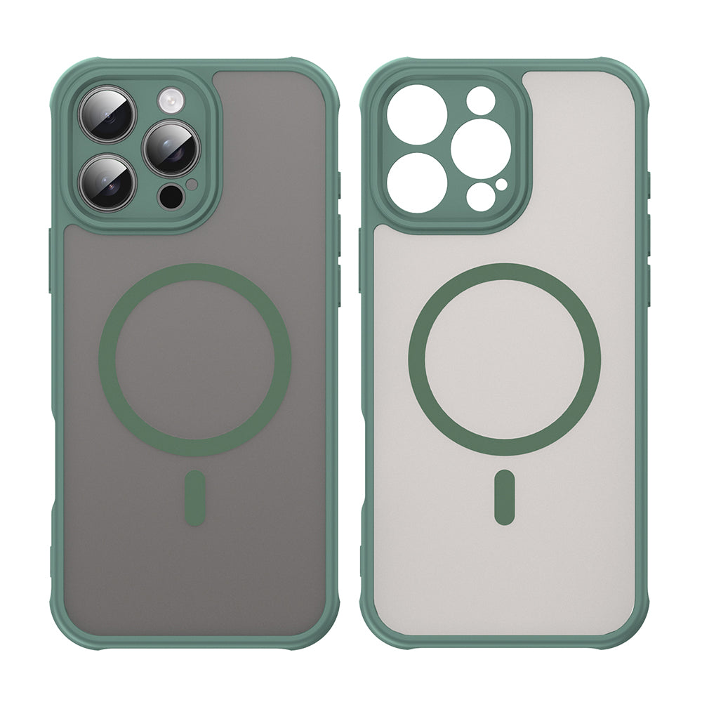 Coque MagSafe pour Apple iPhone 16 Pro Max, Techsuit, HaloFrost II, Vert