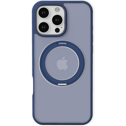 Étui MagSafe pour Apple iPhone 16 Pro Max, Torras, Ostand Pro, Bleu Marine