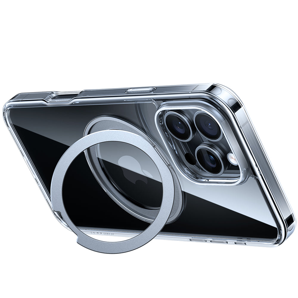 Coque MagSafe pour Apple iPhone 16 Pro Max, Torras, Ostand Pro, Transparente